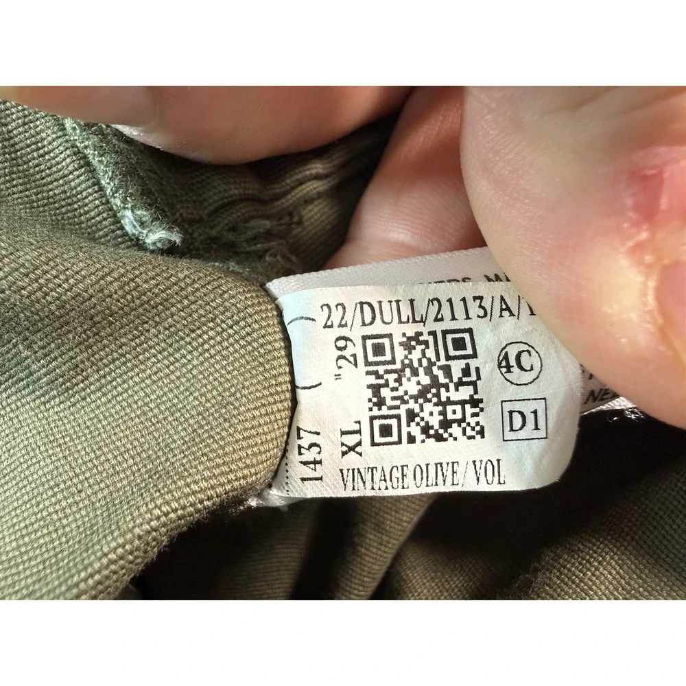 Duluth Trading Co DuluthFlex Fire Hose Bib Overalls Olive Green Womens XL-29 - Picture 9 of 11